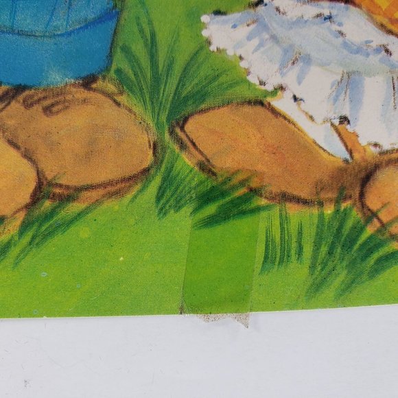 Vintage Easter Die Cut Boy Girl Bunny Rabbit Decoration Spring Ephemera - Picture 4 of 7